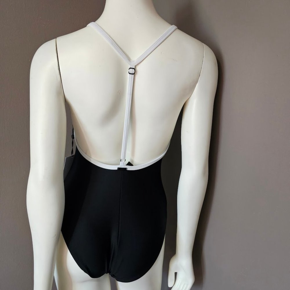 DKNY T-Back One-Piece Swimsuit - Picture 4 of 12